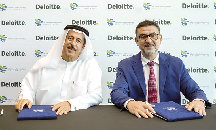 UAE Internal Auditors Association  and Deloitte Middle East sign MoU