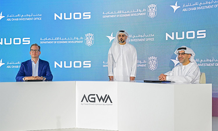  NUOS, AGWA Abu Dhabi partner to establish production facility