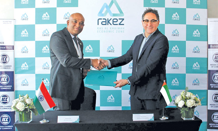 RAKEZ signs deal with Indian  entity to boost economic ties