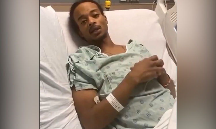 Jacob Blake who was shot seven times says 'hurts to breathe' in video from hospital bed