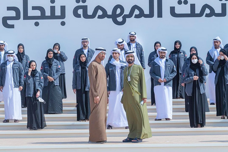 VIDEO: UAE leaders honour the Hope Probe team