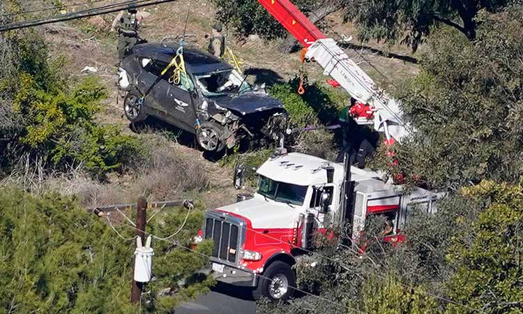 Golfing legend Tiger Woods survives horrific car crash in Los Angeles