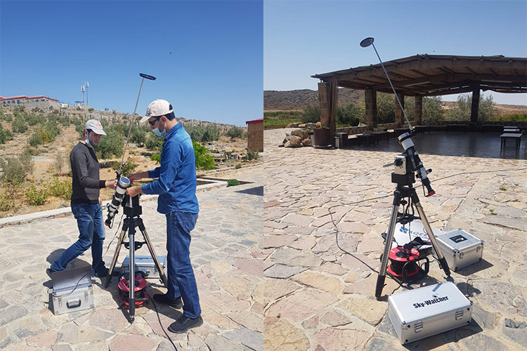 Telescopes installed atop Jebel Jais to spot the crescent