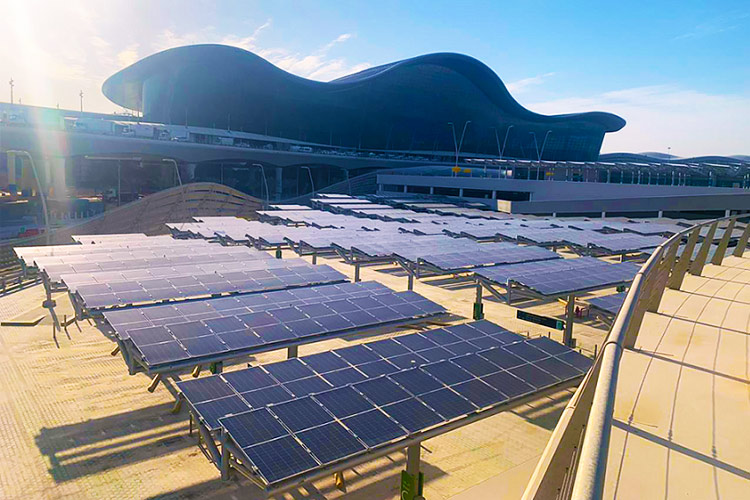 Abu Dhabi’s largest solar-powered car park completed