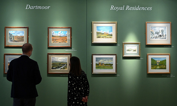 Prince Charles’s watercolours are on display at exhibition in London