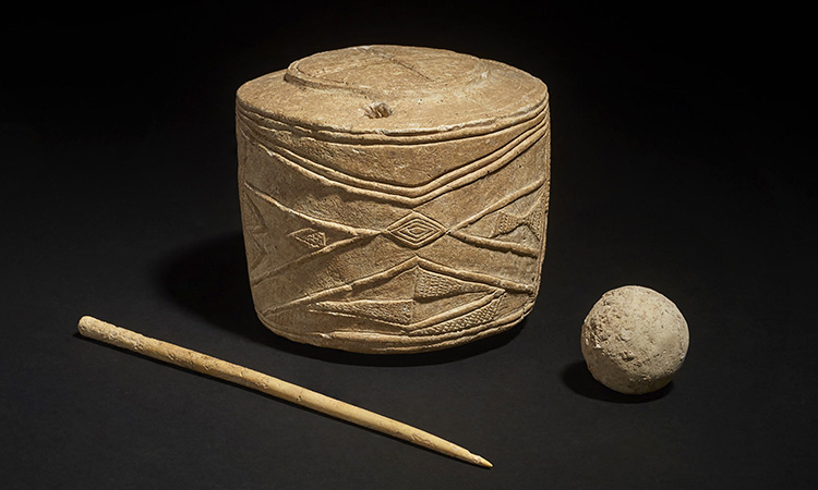 Chalk drum from 5,000 years ago is ‘most important art find’ in a century