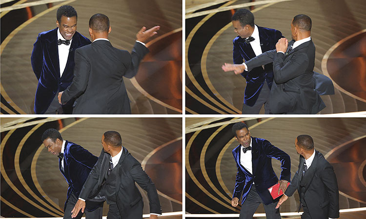 VIDEO: Drama in real life: Will Smith shakes up sombre Oscar night, slaps Chris Rock for joking about his wife