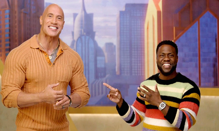 Fans can’t get over Kevin Hart and Dwayne Johnson’s ‘brilliant’ tortilla TikTok challenge