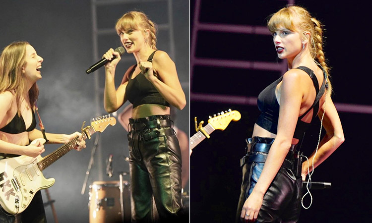 Taylor Swift joins Haim onstage in London for surprise mash-up