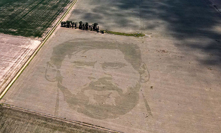 Argentine corn farm gets its own Messi 'tattoo'