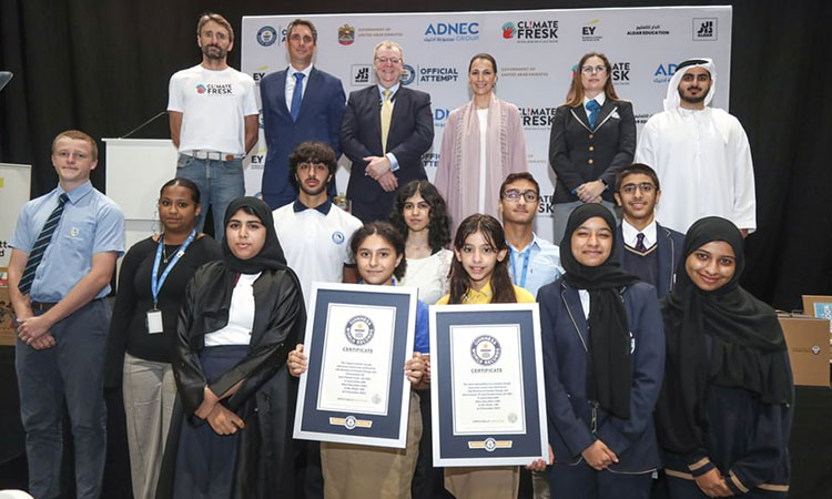 UAE-based climate-conscious students create new world records