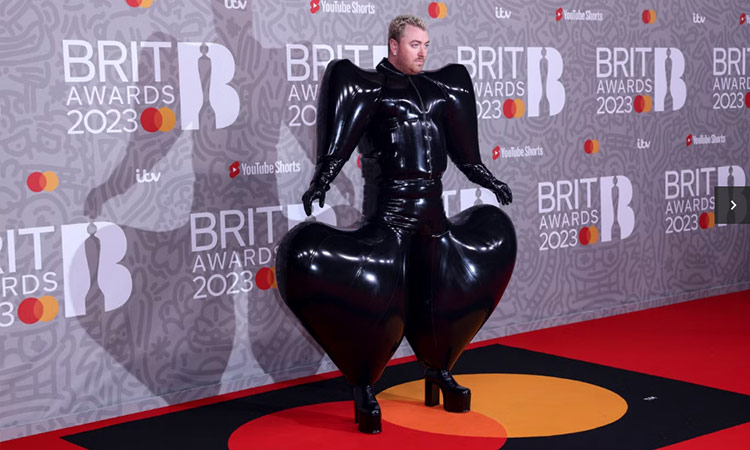 Designer Harri says it took ‘four days’ to make Sam Smith’s latex look at Brit Awards