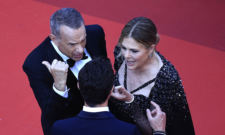 Tom Hanks, Rita Wilson get in heated exchange with man at Cannes Film Fest