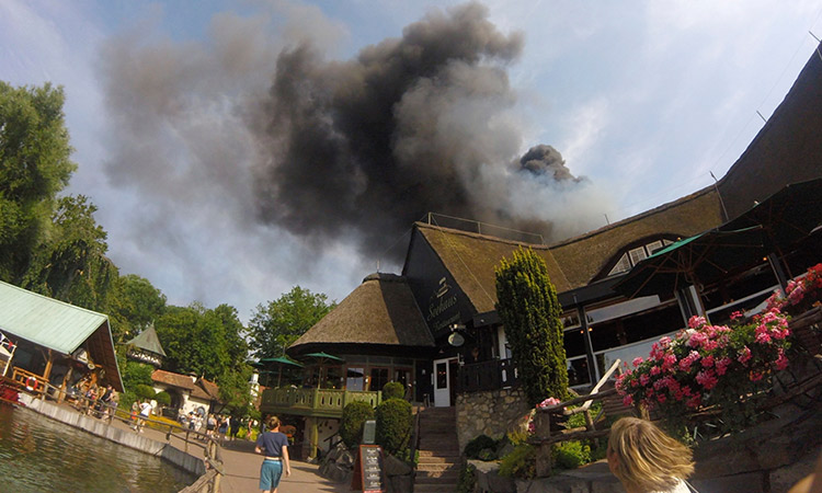 Germany's biggest theme park to reopen after large fire forces evacuation