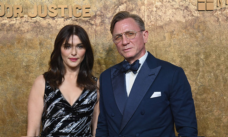 Daniel Craig sports new hairstyle at New York event