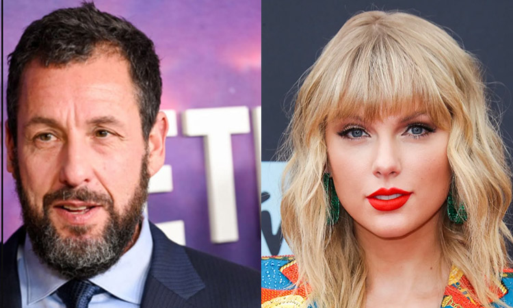 Adam Sandler gets 'a little jumpy' in the presence of Taylor Swift