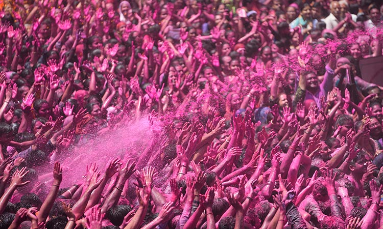 India celebrates Holi, the Hindu festival of color that marks the reawakening of spring