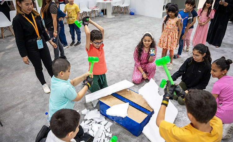 Children burst with energy in Sharjah fest's Smash Room