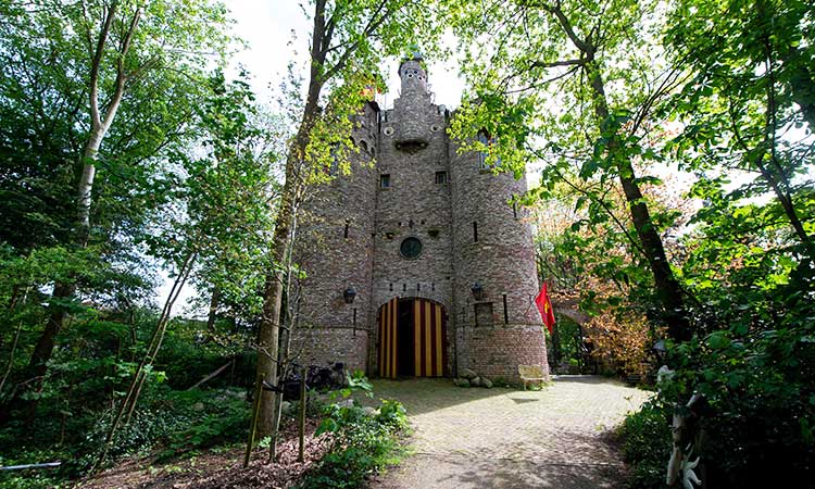 Lord of his manor: Dutchman builds huge Roman castle in his garden