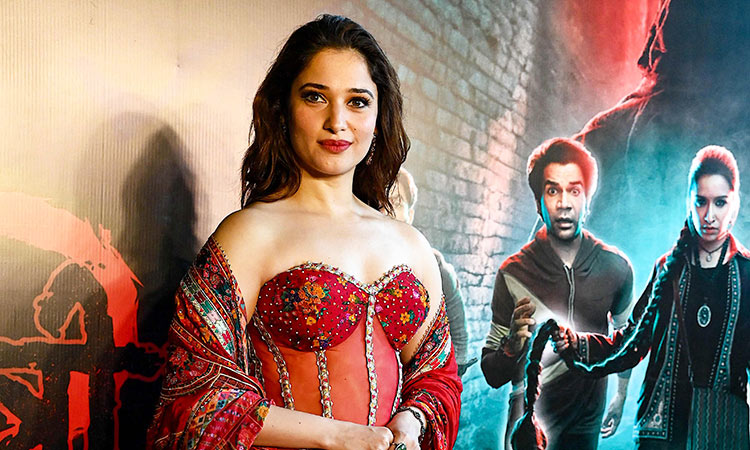 Tamannaah Bhatia receives surprise birthday cake on ‘Stree 2’ set