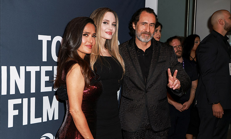 Jolie, Hayek bring Hollywood dazzle to Toronto at 'Without Blood' debut