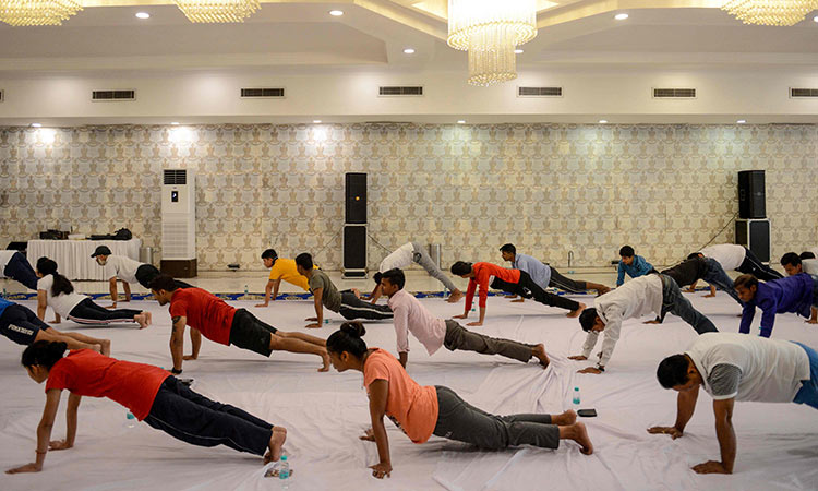 Yoga helps frontline warriors beat stress, anxiety