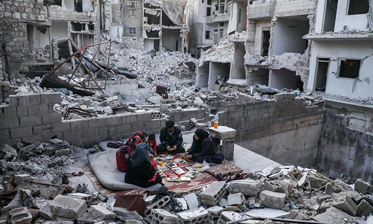 Ramadan in rubbles for Idlib family