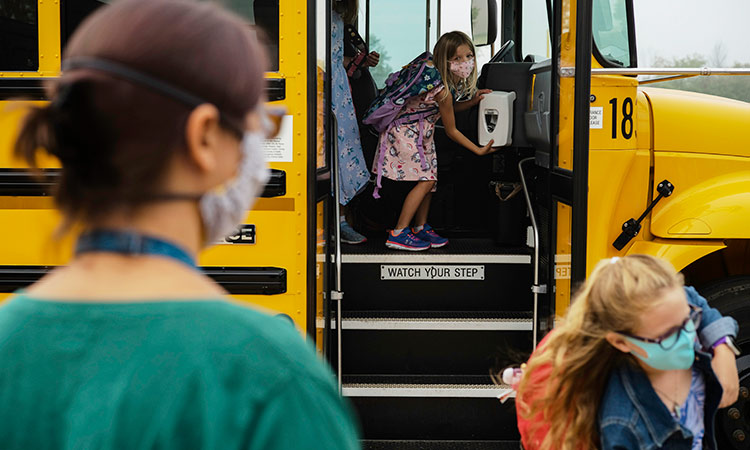 4 in hospital after school bus carrying 43 children overturns in Carrowdore, Northern Ireland