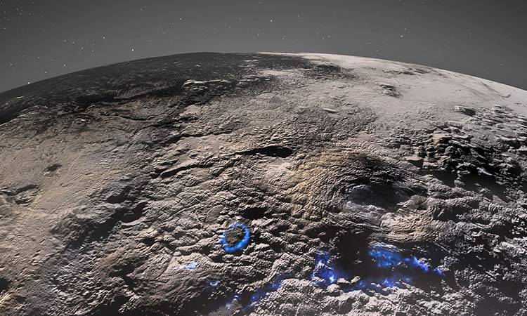 Giant ice volcanoes identified on Pluto