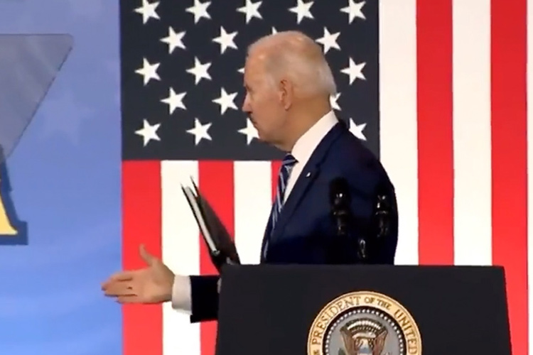 VIDEO: Social media abuzz with Biden’s thin air handshake 