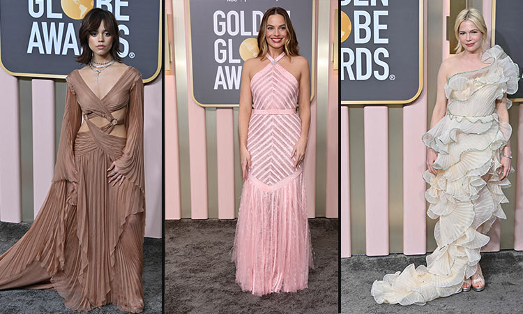 Golden Globes fashion: Stars put their fashionable foot forward at red carpet