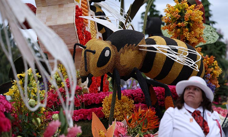 Rose Parade avoids California rain as it welcomes New Year