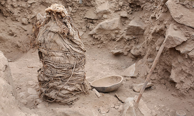 Peru archaeologists unearth 1,000-year-old mummies of children in Lima