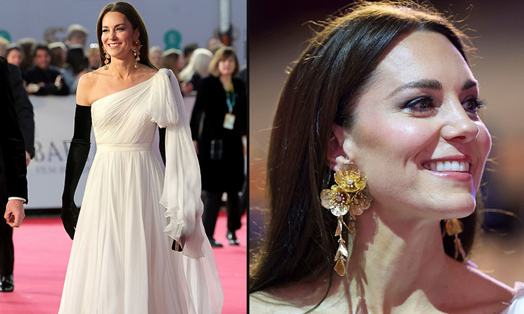 Earrings that Kate Middleton wore to Baftas listed on eBay, fans surprised to see the price