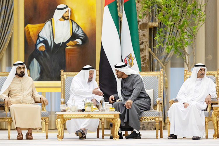 UAE President receives the Rulers of the Emirates at Qasr Al Watan Palace