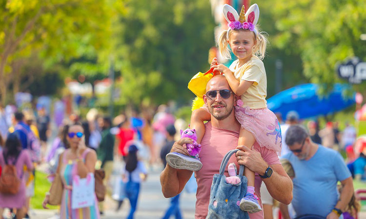 Eggs-traordinary: Thousands of Dubai residents join hunt for 100,000 colourful Easter eggs