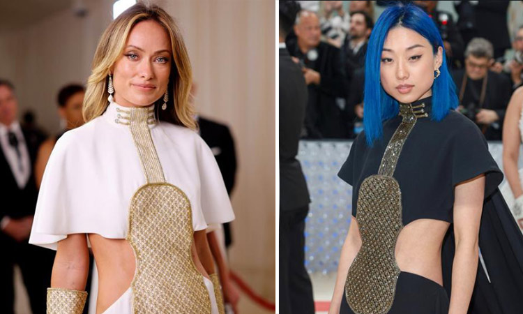 Olivia Wilde and Margaret Zhang wear the same dress to the Met Gala