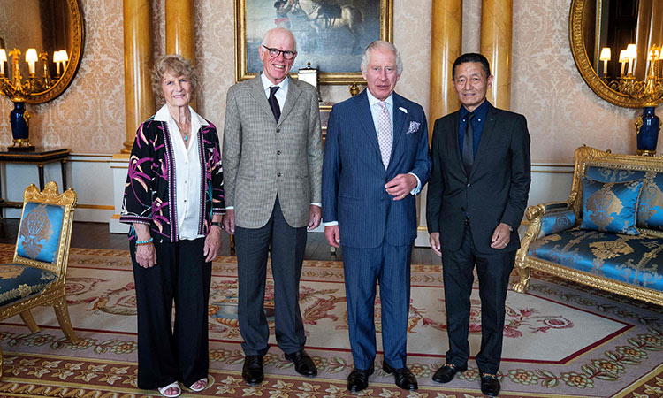 Royal reception for sons of first Everest summiteers