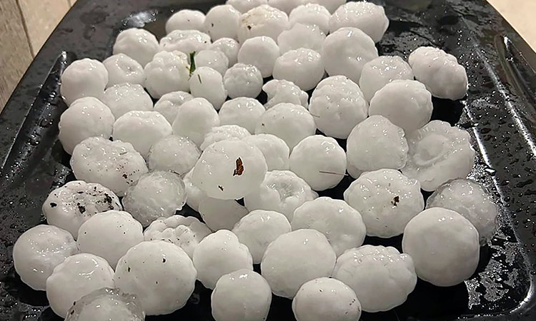 Storm carrying massive 'gorilla hail' hits parts of Kansas and Missouri