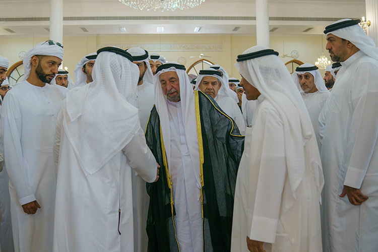 Sharjah Ruler attends funeral prayer for Saqr Bin Rashid Al Qasimi