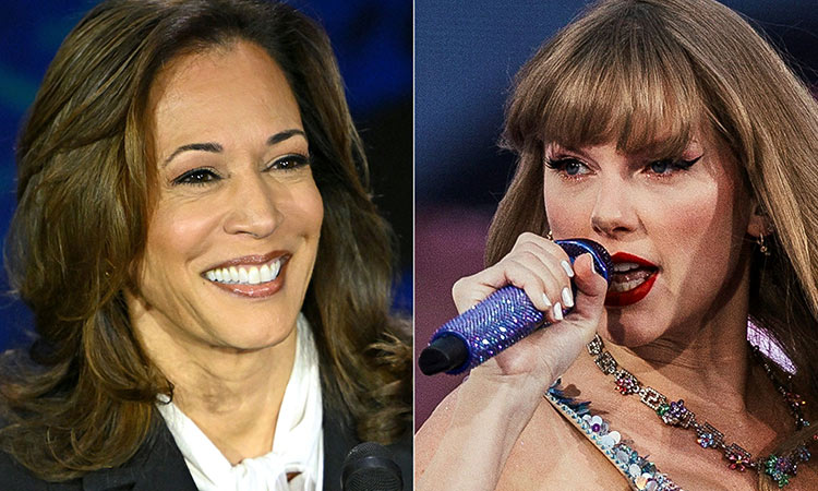 Taylor Swift says she will vote for Kamala Harris