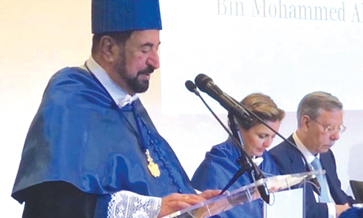 Sultan receives honorary doctorate in Madrid