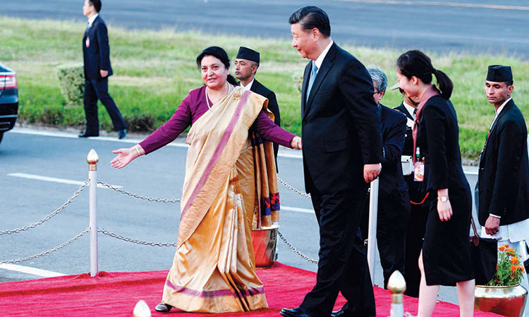 Chinese president visits Nepal after 1996