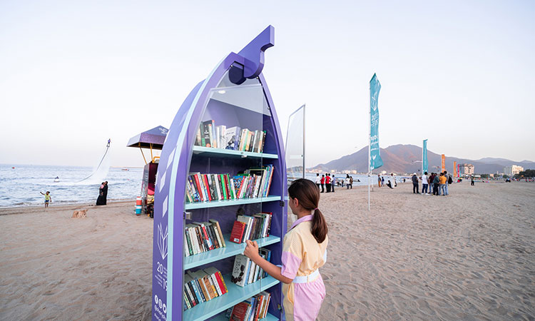 Khor Fakkan beaches make waves with sea of books