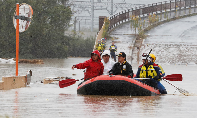 Japan typhoon death toll rises to 66 as hopes for missing fade