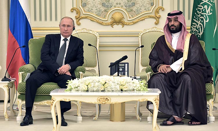 Saudi Crown Prince Salman, Russian President Putin hold official talks