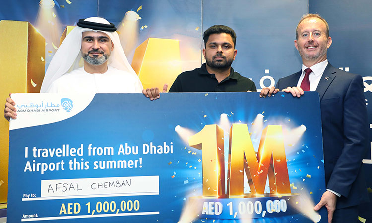 Man wins Dhs1m in Abu Dhabi Airport's ‘Feel Good. Fly AUH’ campaign