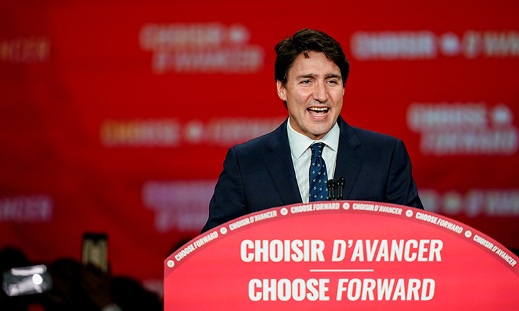 Canada's Trudeau wins second term but loses majority