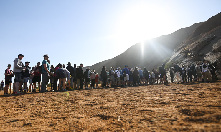 Australia’s Uluru opens to climbers for last time ahead of ban