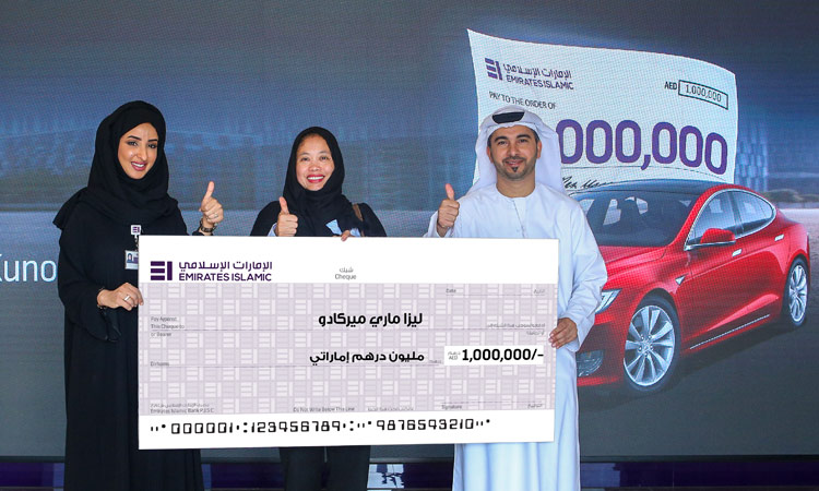 Filipina wins  Dhs1 million from UAE bank’s saving campaign 